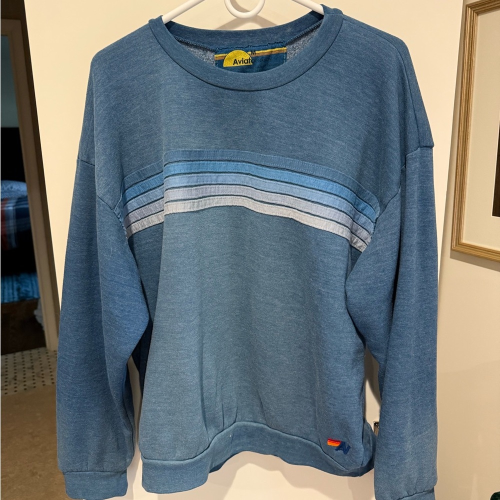 Aviator Nation Blue Sweatshirt - Unisex Medium